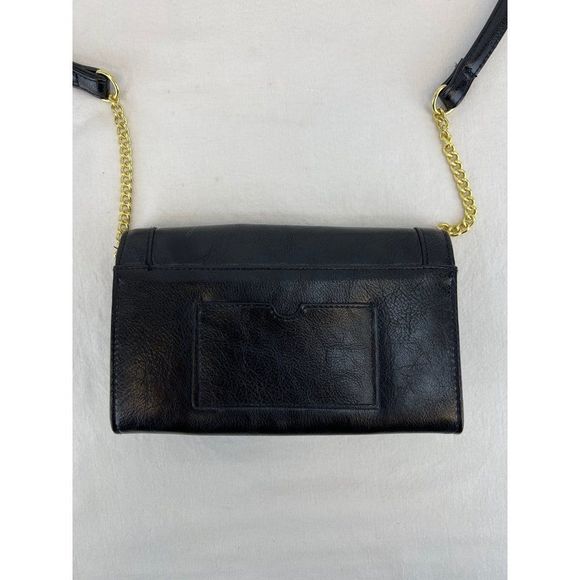 Enzo Angiolini Wallet On A Chain Removable 46" Strap Black Style EB Ginna woc - Picture 4 of 7